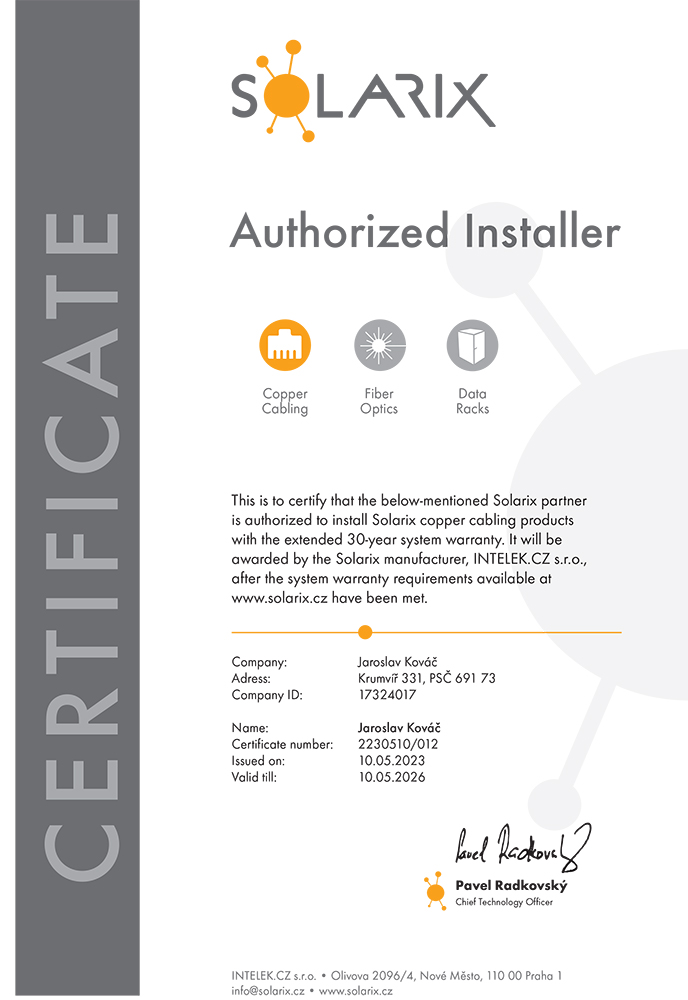 Authorized Installer Solarix